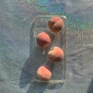 3D adorable peach phone case
